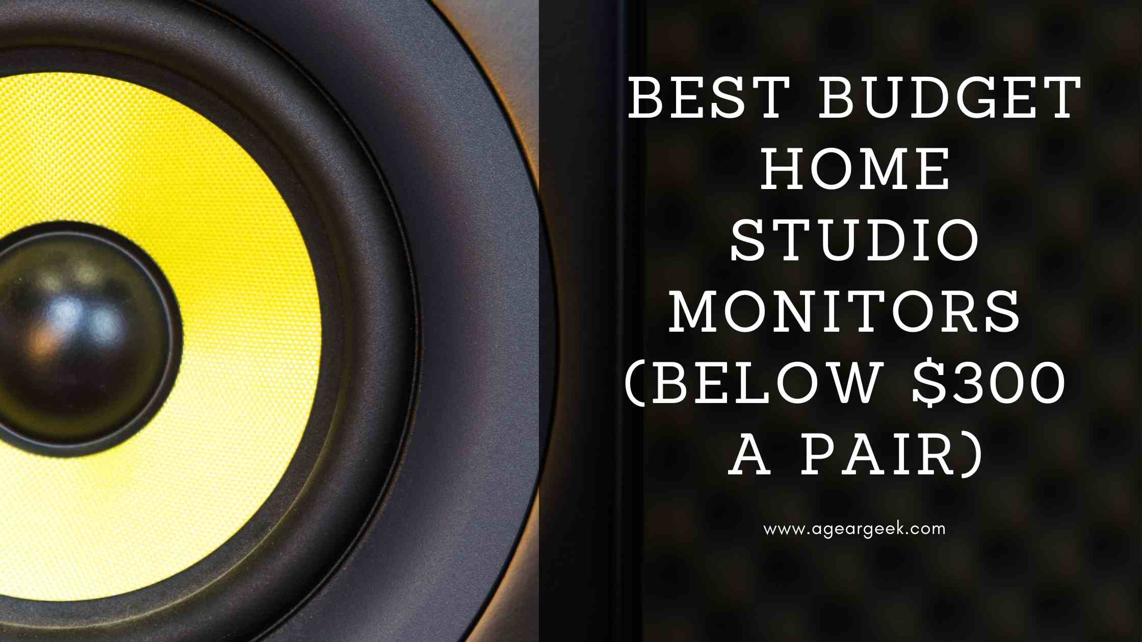 You are currently viewing Best Budget Home Studio Monitors (under $300 a pair)