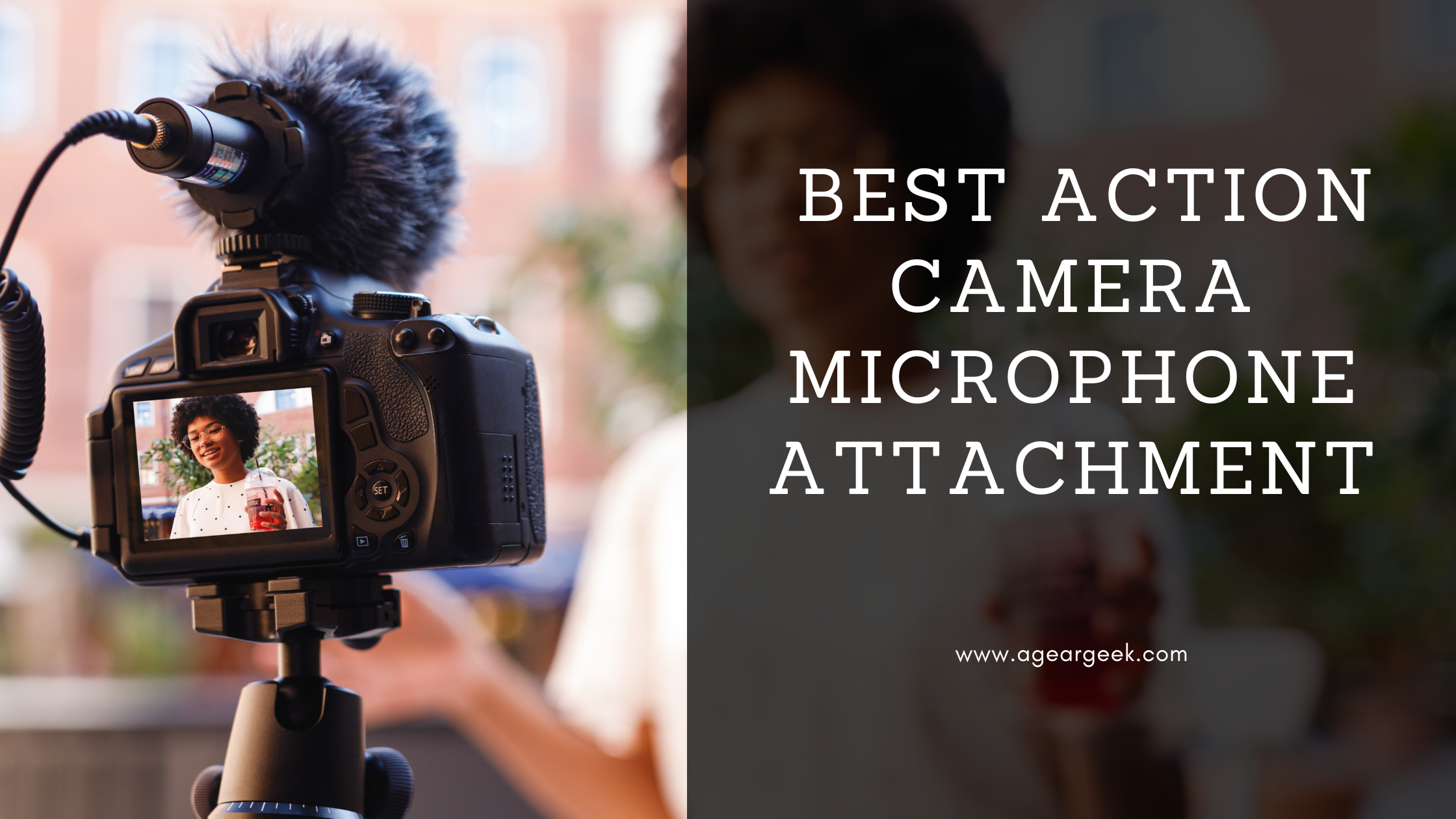 Action camera microphone attachment